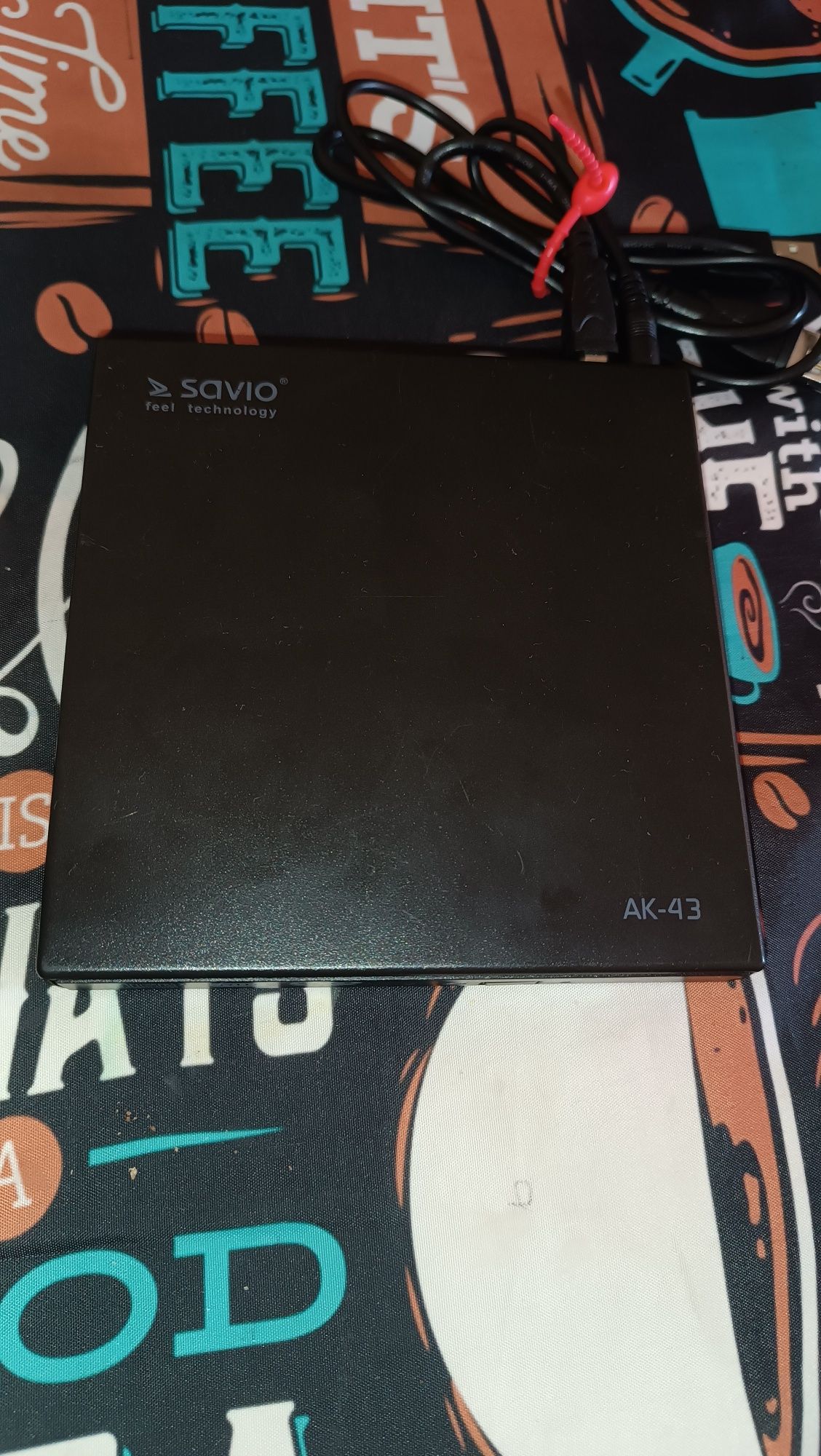 CD-ROM Savio + okablowanie