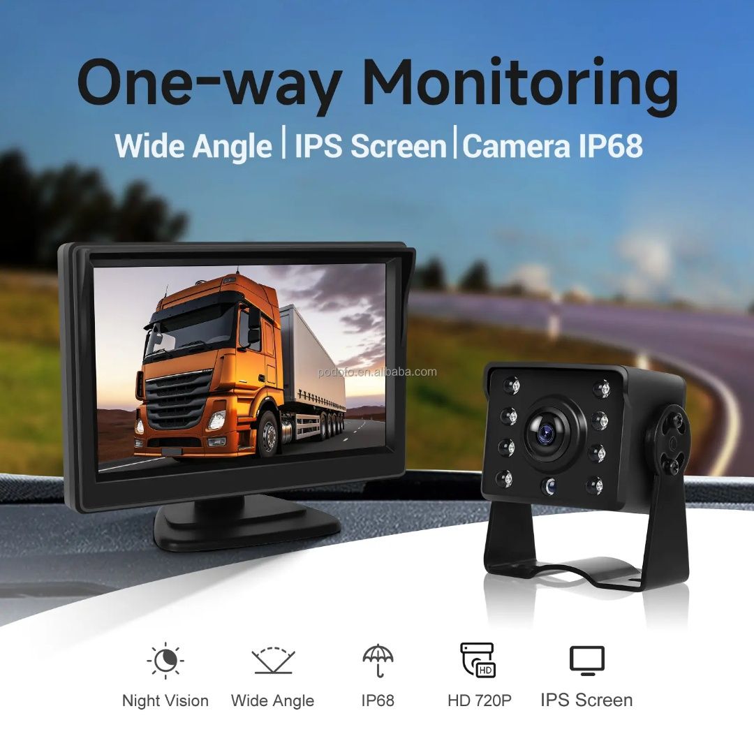 Kit câmara e monitor 5 polegadas para pesados autocaravanas  NOVO