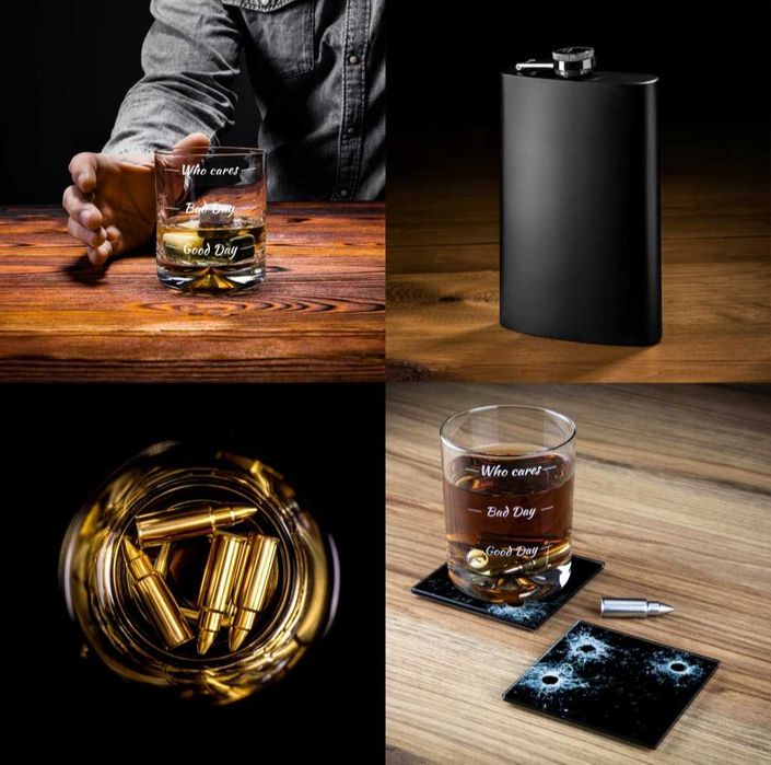 Zestaw Gitarowy do Whisky WHO CARES na Prezent