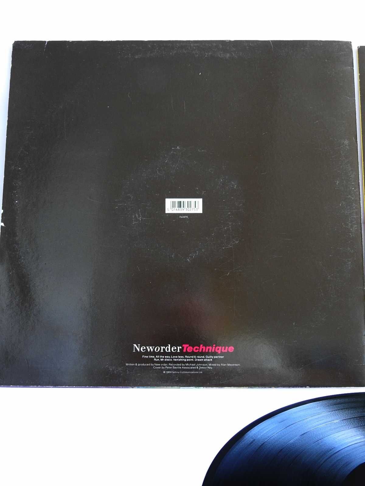 New Order Technique LP 1989 Британская пластинка оригинал UK 1press EX