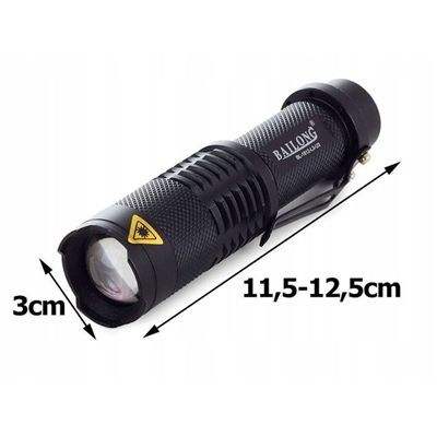 Latarka Taktyczna Bailong 1812 Cree Zoom Xm-L3-U3