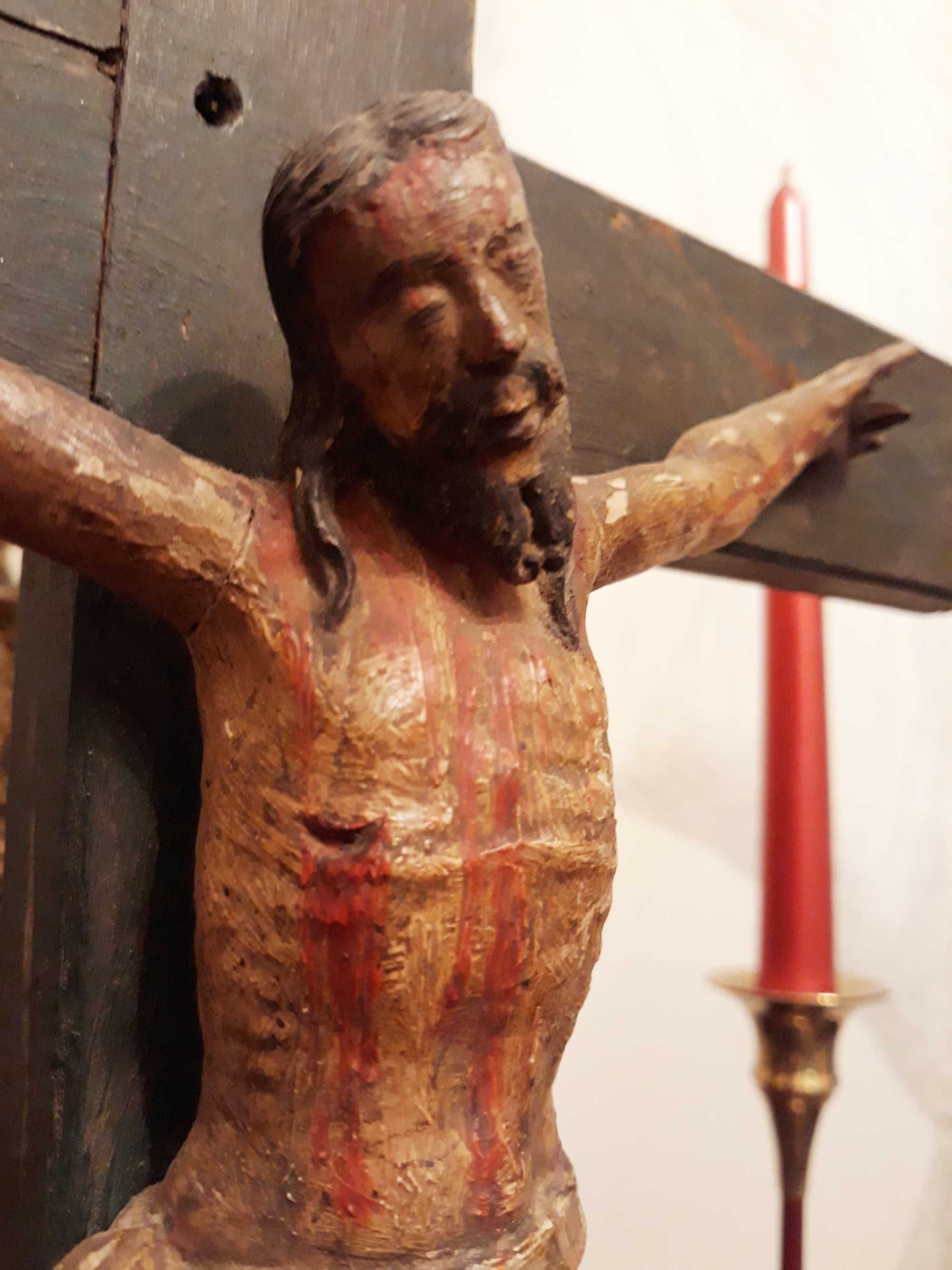 Arte sacra - crucifixo de pé - 53 cm altura