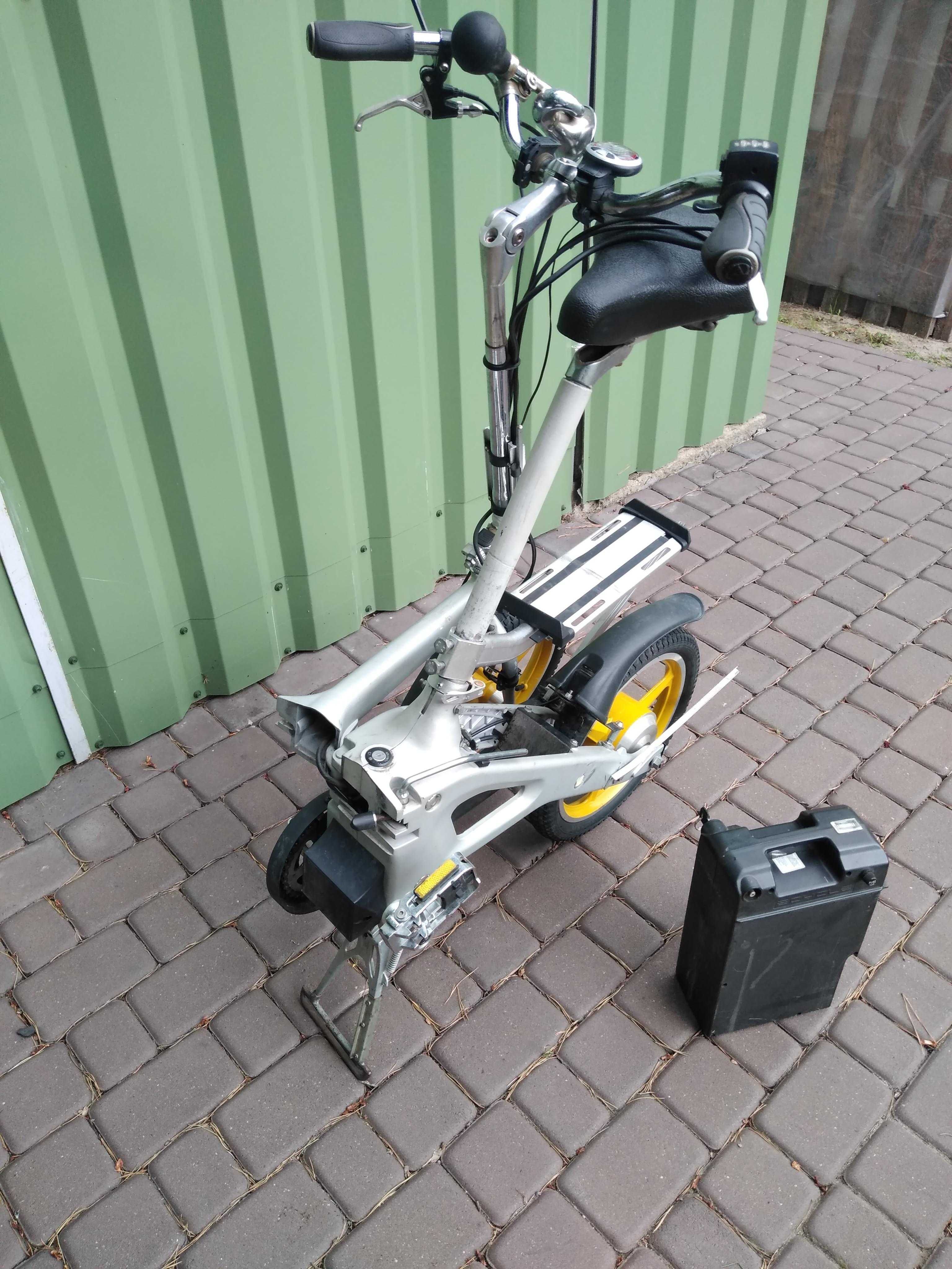 Sprzedam składany rower elektryczny E-Cycle – 3 nowe akumulatory