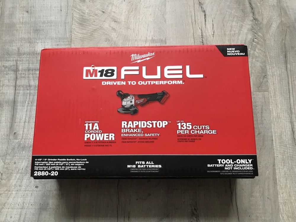 Безщіткова болгарка, УШМ Milwaukee FUEL M18 2880-20