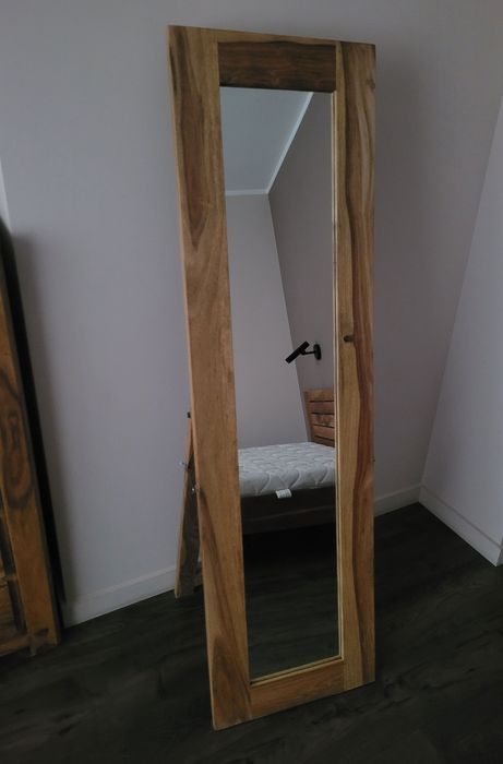 Lustro stojące w ramię drewianej Palisander Natural