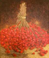 "Червона калина" картина маслом натюрморт