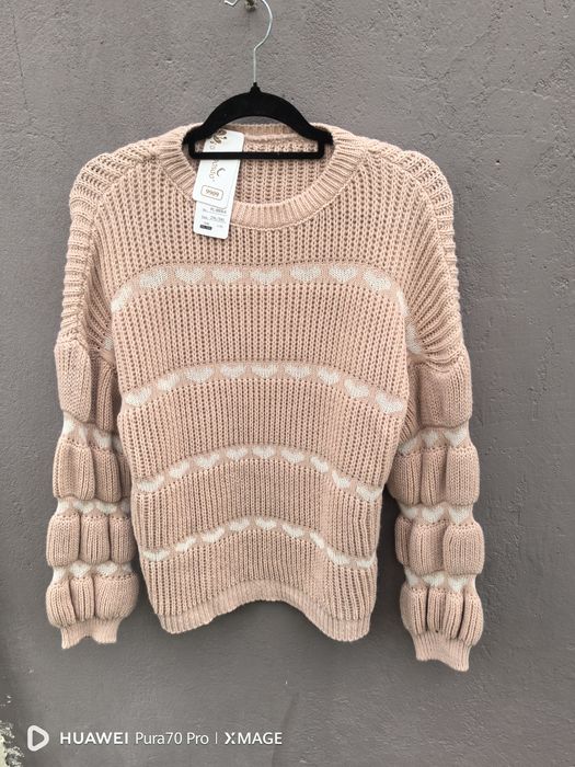 Viralowy sweter sweterek sweter w serduszka z butiku nowy XL