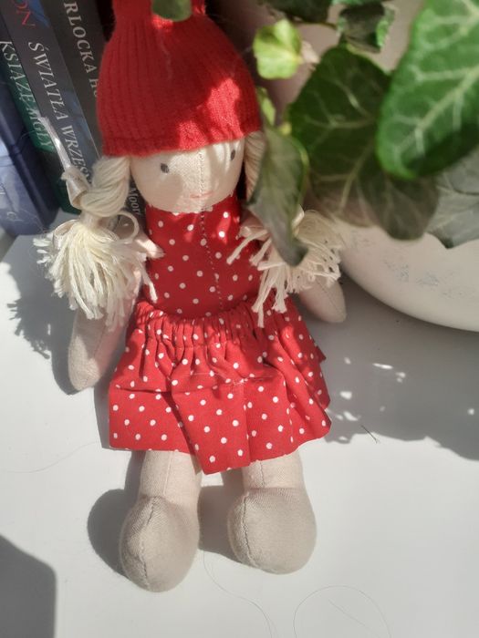 Krasnalka szyta na zamowienie z blueandwhite w stylu maileg