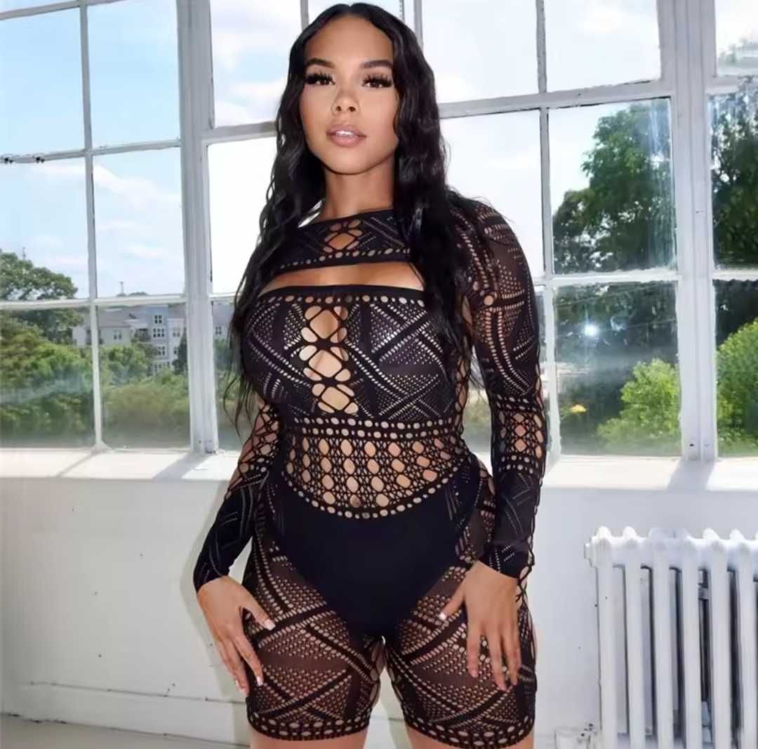 bielizna plus size Babydoll przezroczysta kostiumy z wycięciami unisex