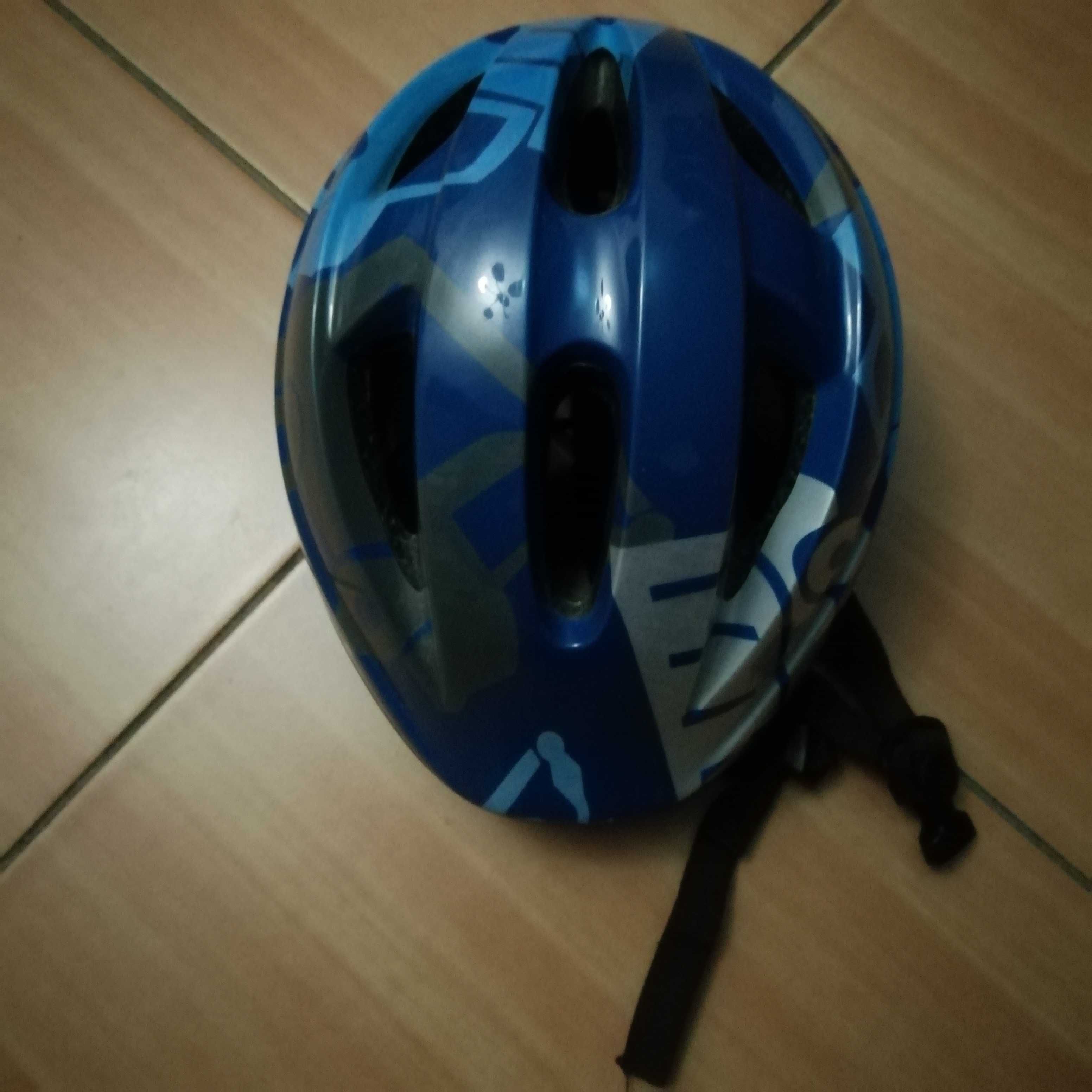 Kask 48 - 52 cm Niebieski Stan dobry