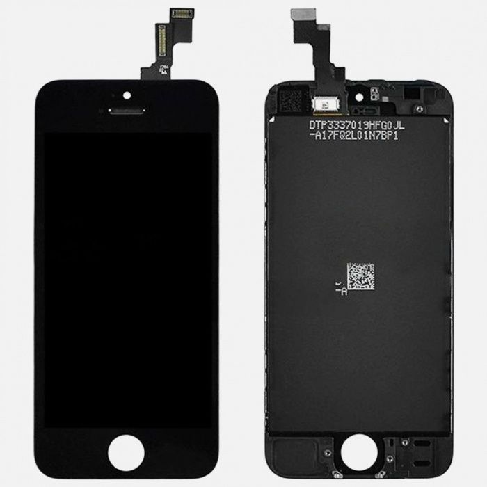 Ecrã LCD + Touch Screen + vidro para Apple iPhone 5C Preto.