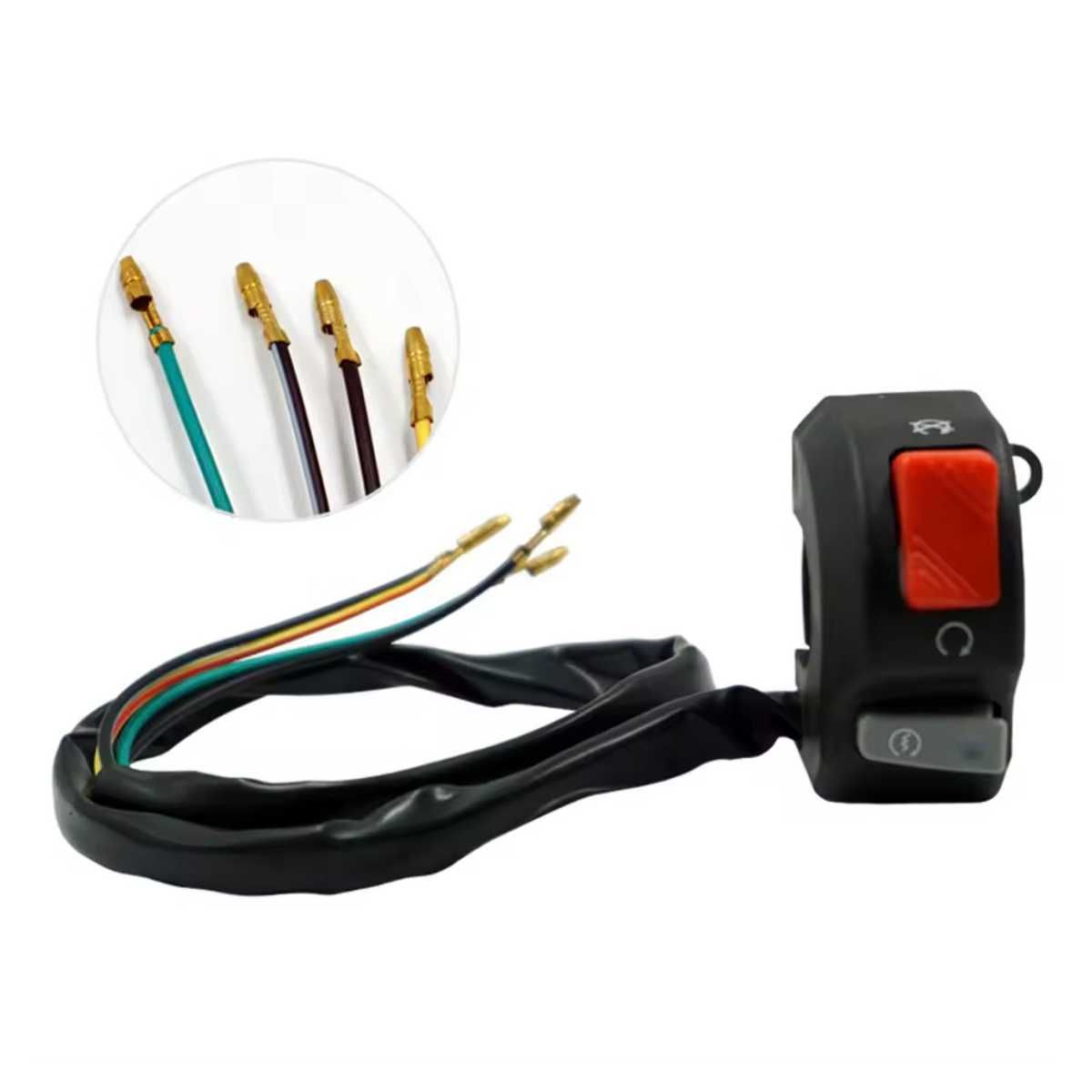 Comutador interruptor corta-corrente e arranque