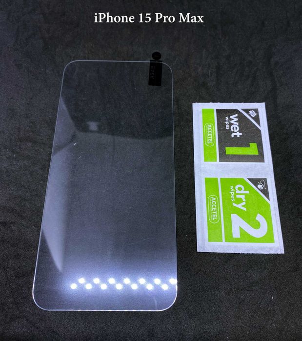 Película de vidro temperado para iPhone 15 /15 Plus/ 15 Pro/15 Pro Max