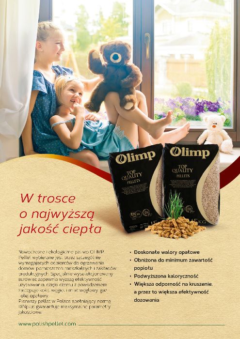 pellet Olimp , DIN plus, EN plus A1, FCS