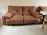 Sofa Omega w kolorze jasnobrązowym