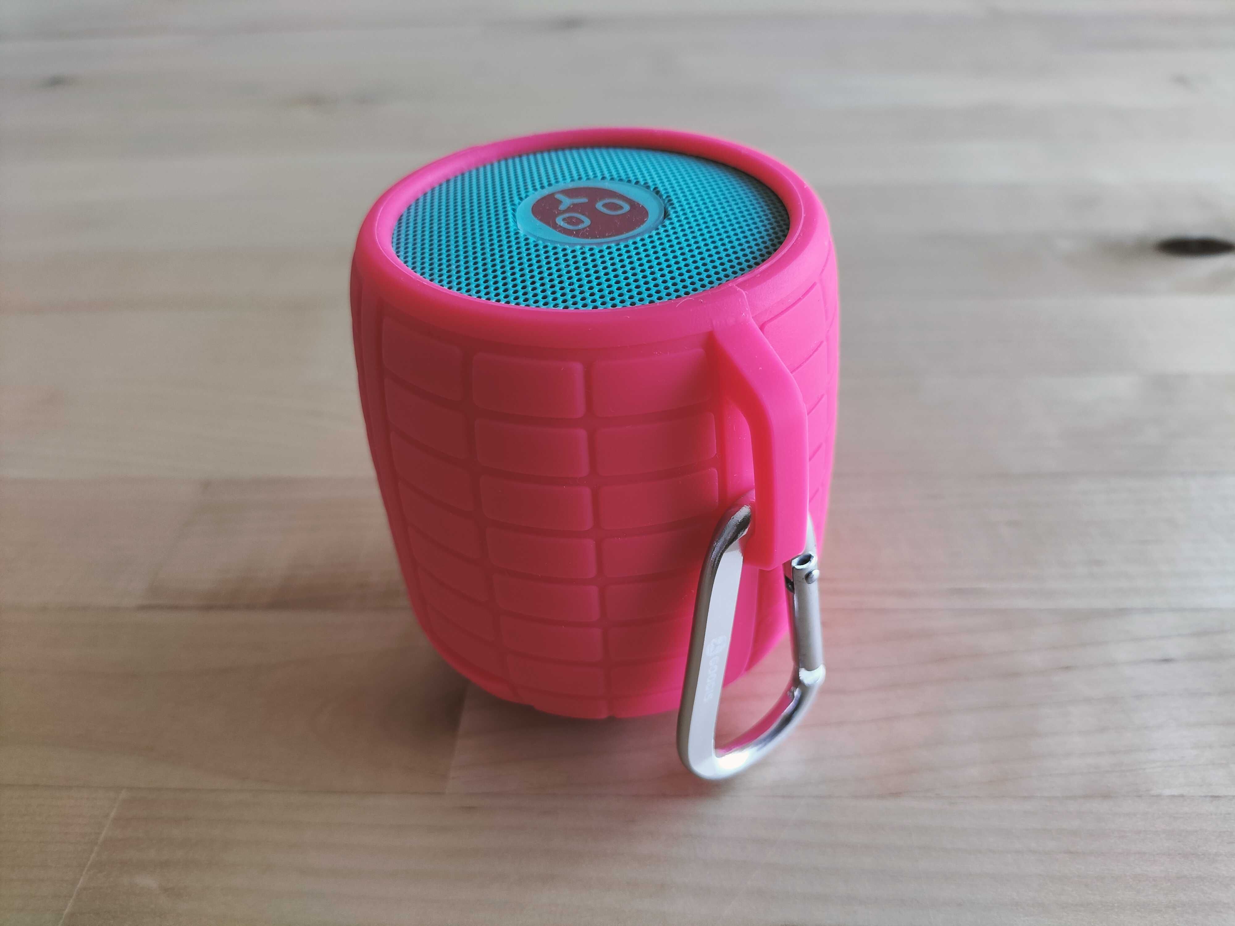 Coluna Bluetooth Goodis Sound Faces Red Blue