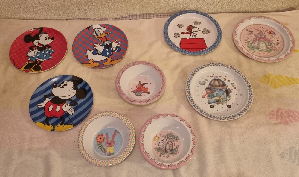 Conjunto pratos crianças