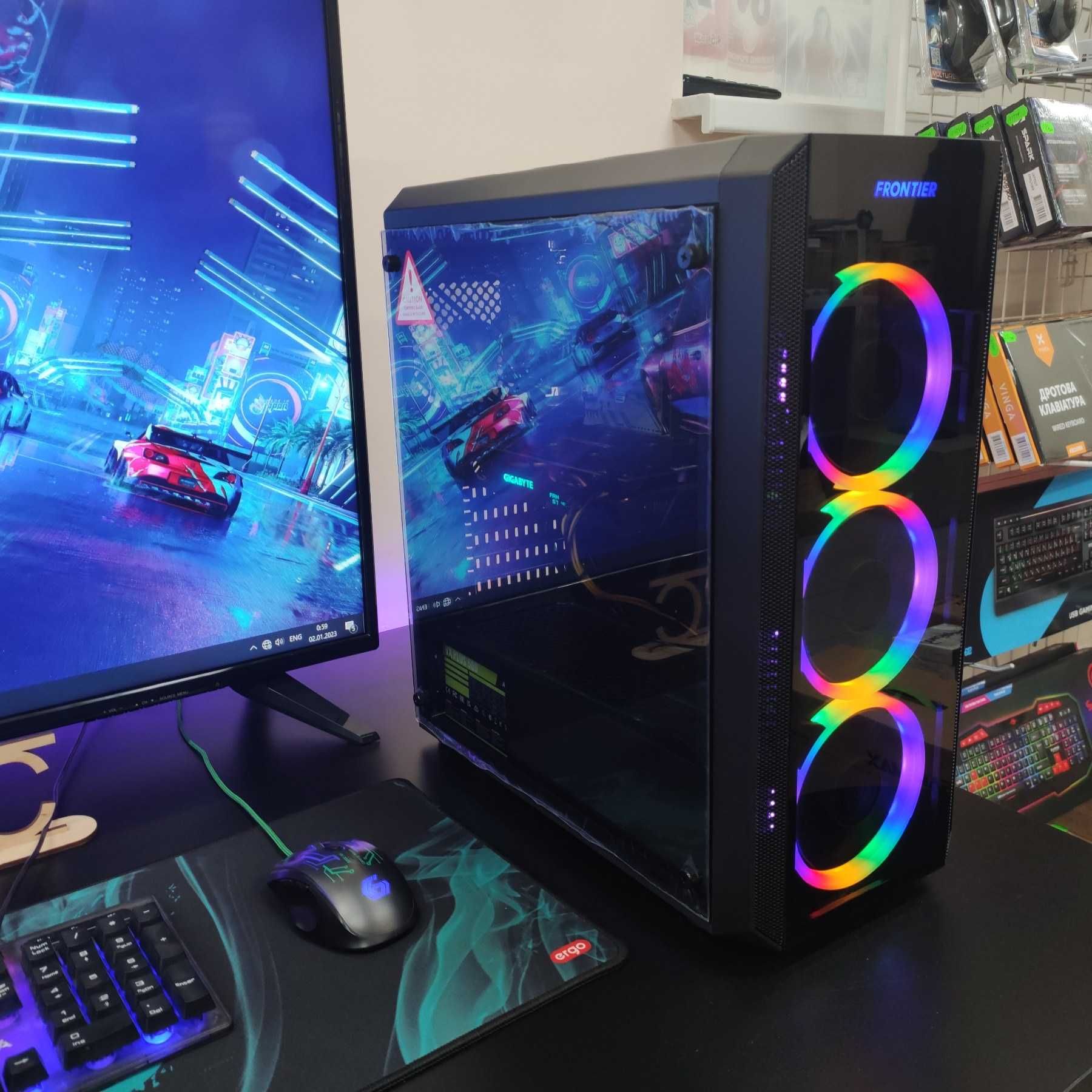 Компютер Новый Ryzen 5 4500, 16GB DDR4, Gigabyte RX 570, SSD 512GB m2