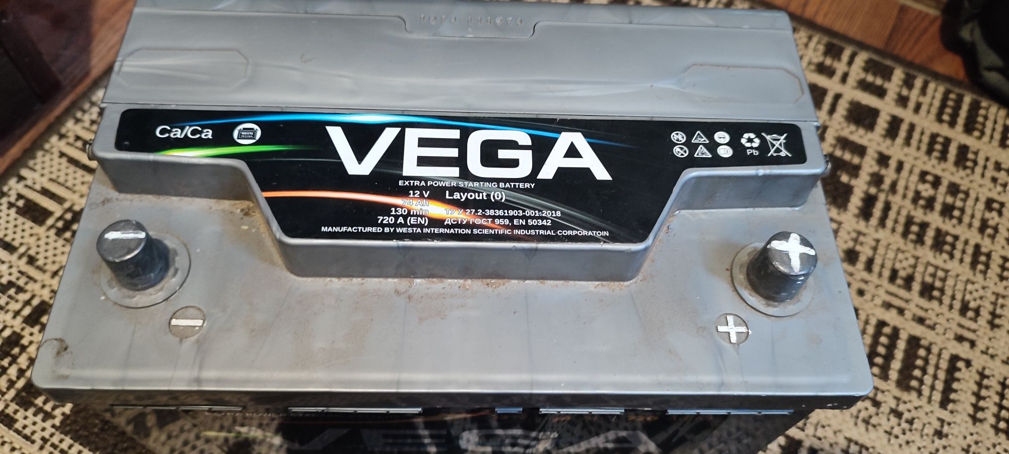 Акумулятор Vega 74 ah