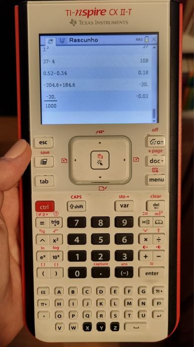 Calculadora Gráfica TI-nspire CX II-T com estojo