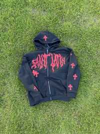 Bluzy y2k cyber zip hoodie