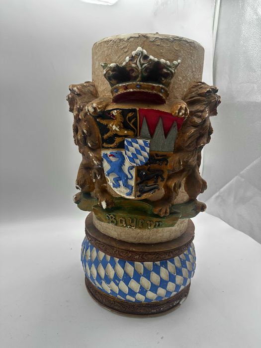 Piękna stara bawarska świeca Bayern Munchen bardzo duża octoberfest