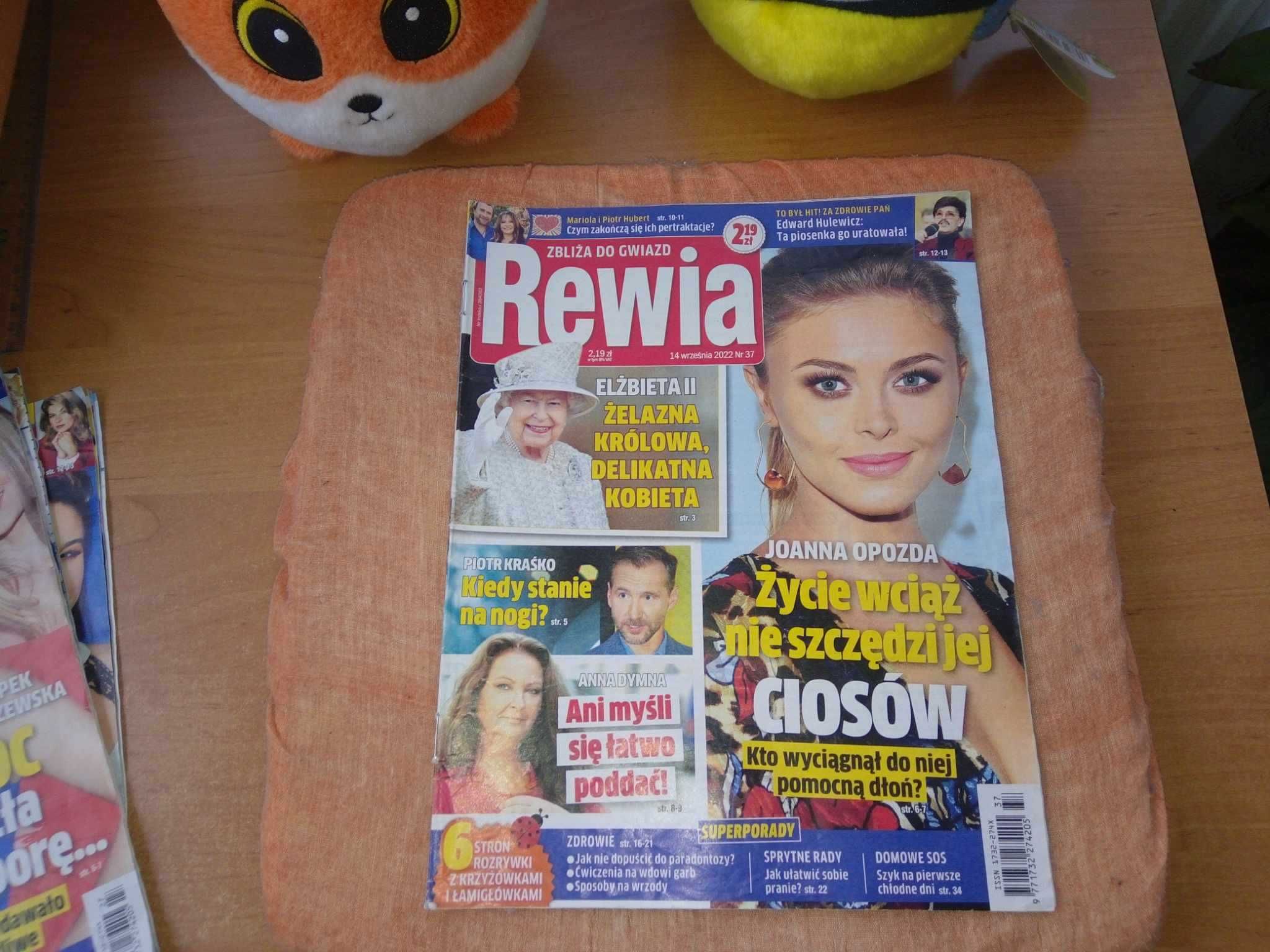 Tygodnik Rewia zbliża do gwiazd nr 37 wrzesień 2022 gazeta