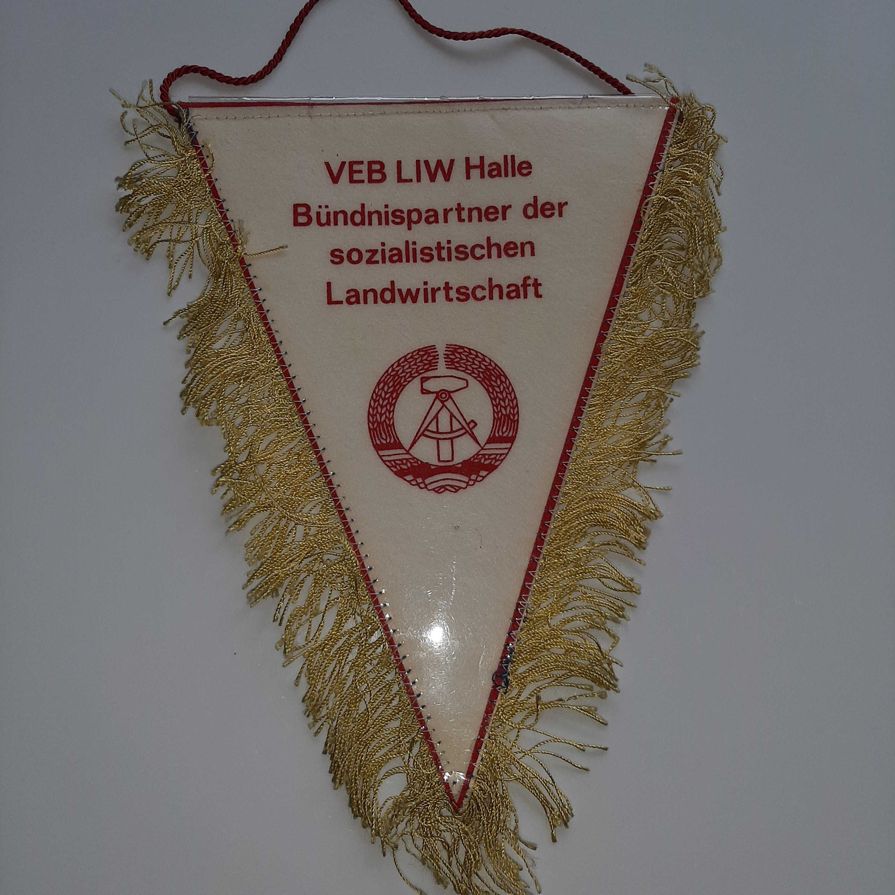 Proporczyk Rolnictwo Socjalistyczne NRD VEB LIW HALLE Niemcy