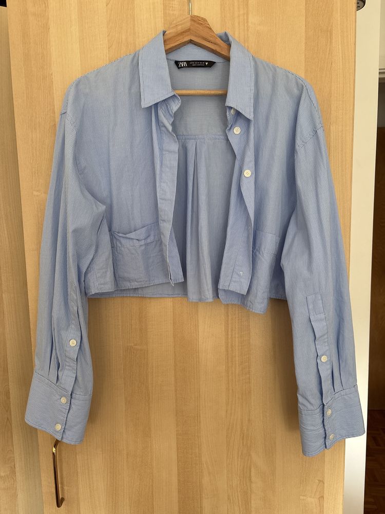 Camisa 100% algodao zara veste M
