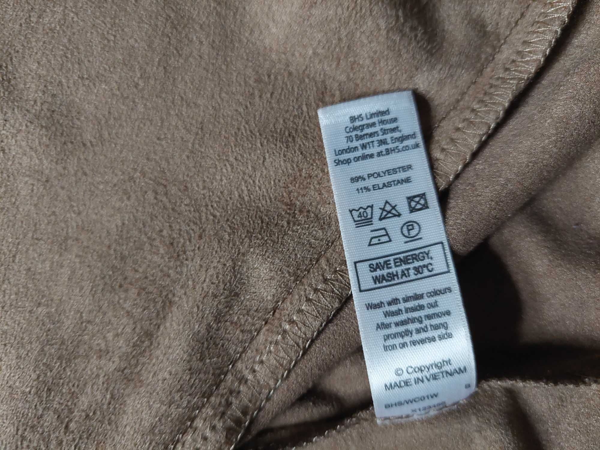 Nowa marynarka Authentic 36 S żakiet narzutka bolerko camel rękaw 3/4