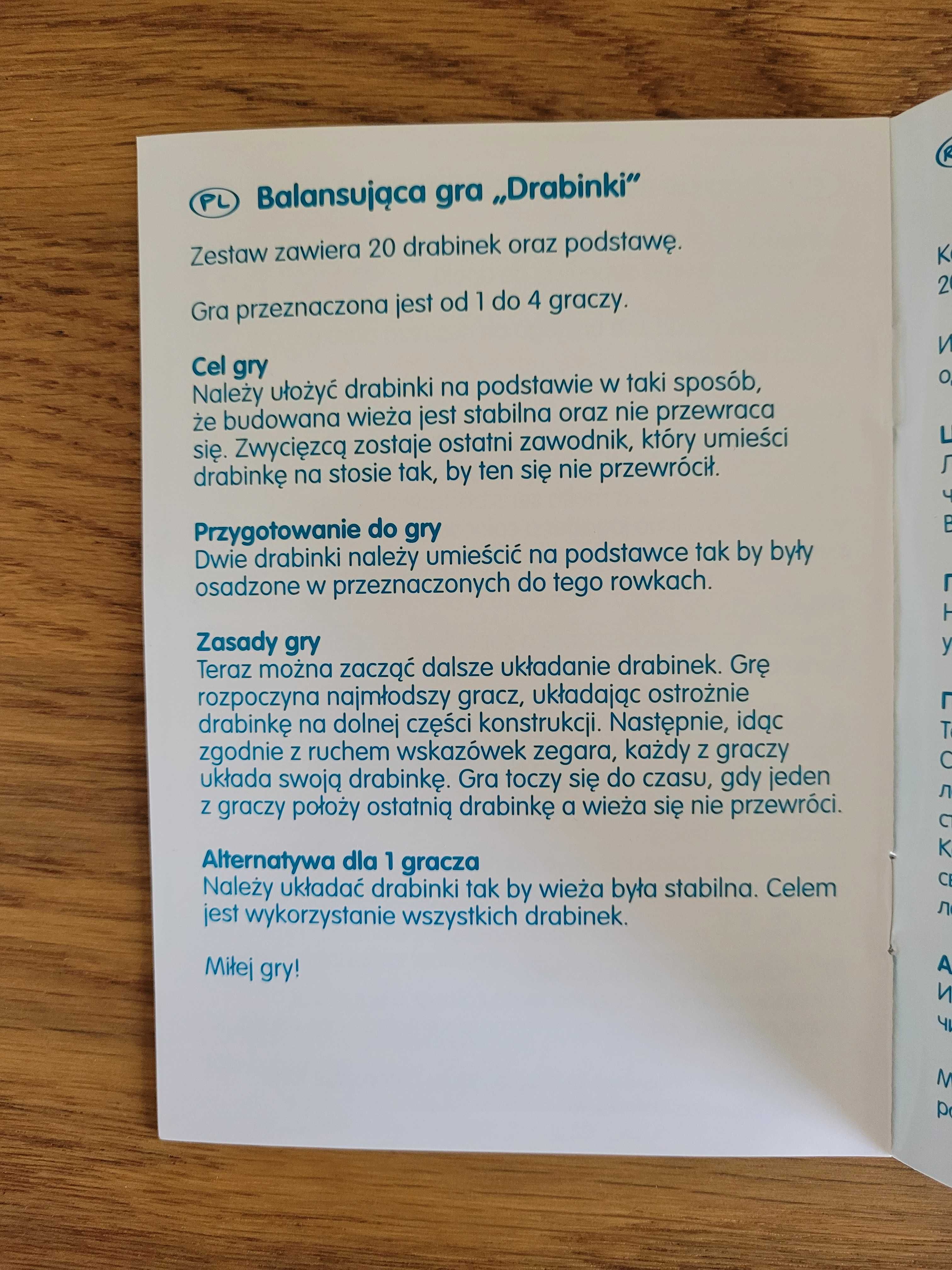 gra Balansujące drabinki Goki, 2 zestawy