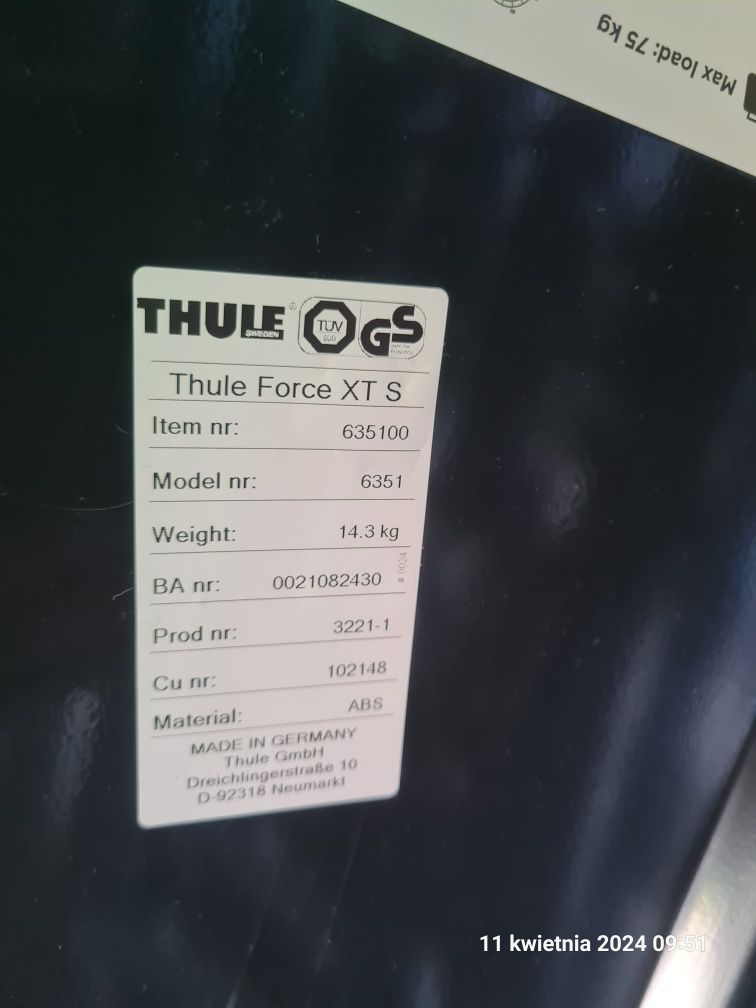 Box dachowy Thule Force XT S