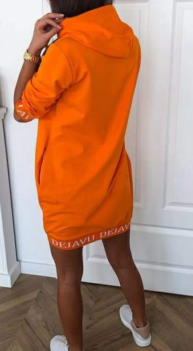 NOWA bluza bawełniana kolor pomarańczowy