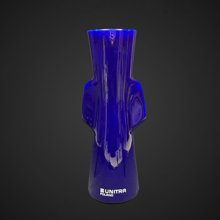 Duży Kobaltowy wazon porcelit Pruszków Unitra Poland B5/110921
