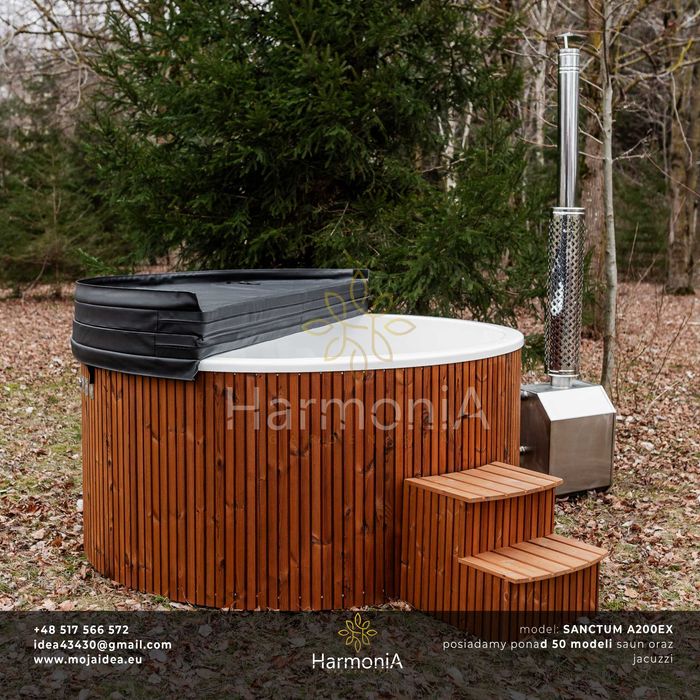 jacuzzi, balia, AKRYLOWE, hydromasaż, aero, piec 35kw, LED, transport