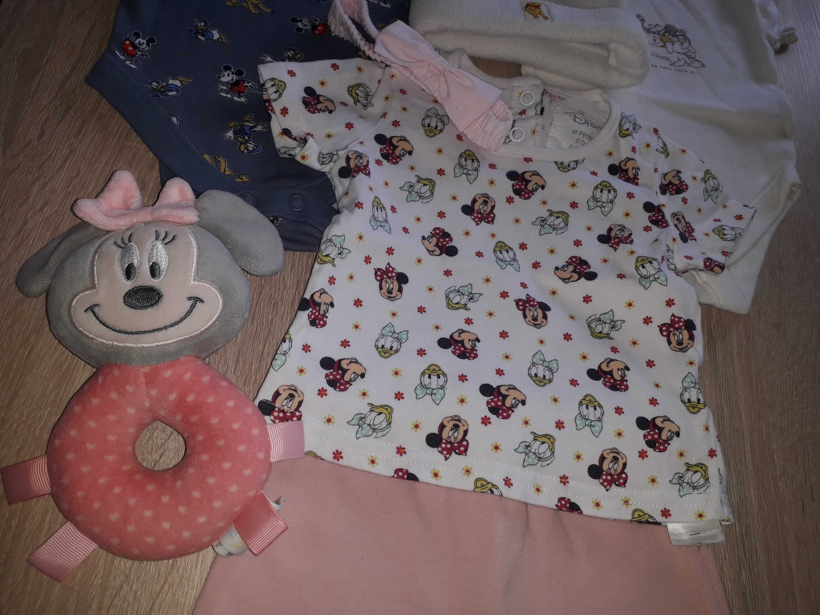 Zestaw ubranek Minnie, Kubuś Puchatek roz.0-3 mieś