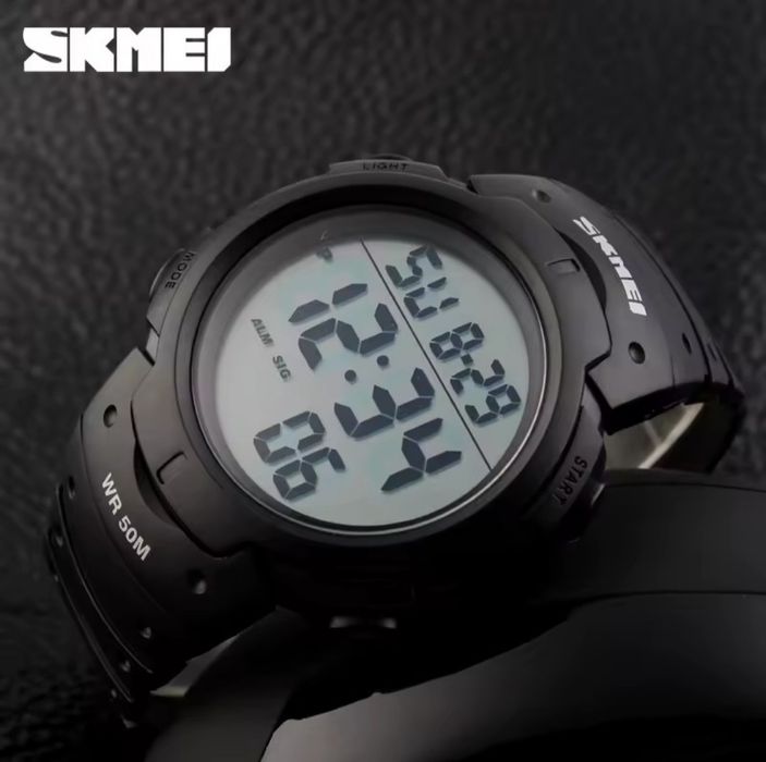 Новый.Часы наручные мужские Skmei 1068 оригинал Чёрный 1560