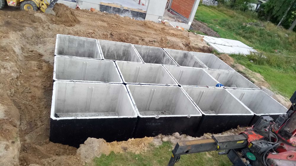 Zbiornik betonowy ,szambo na wodę opadową poj.2-12m3