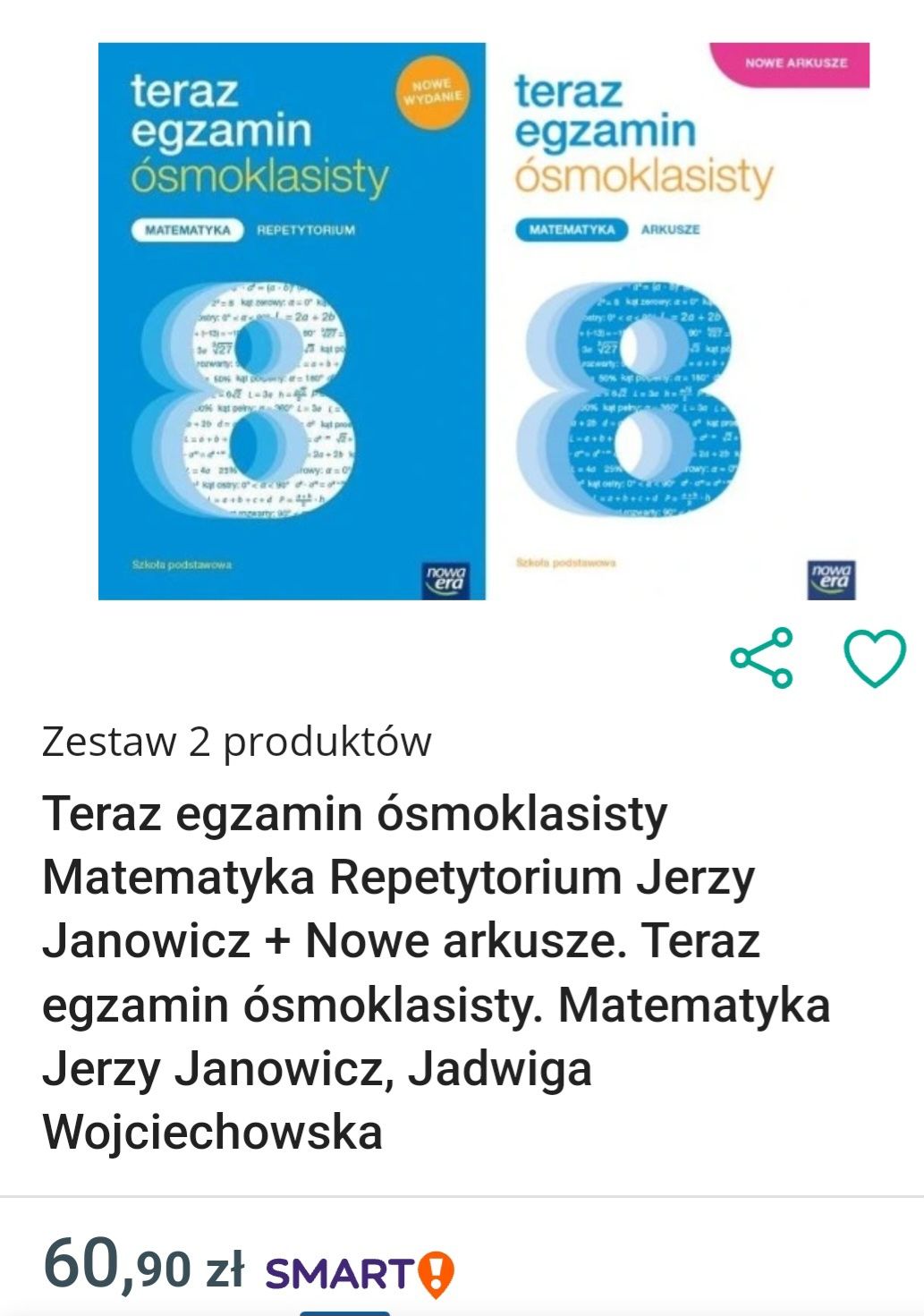 Repetytorium matematyka. Zestaw egzamin 8 klasisty