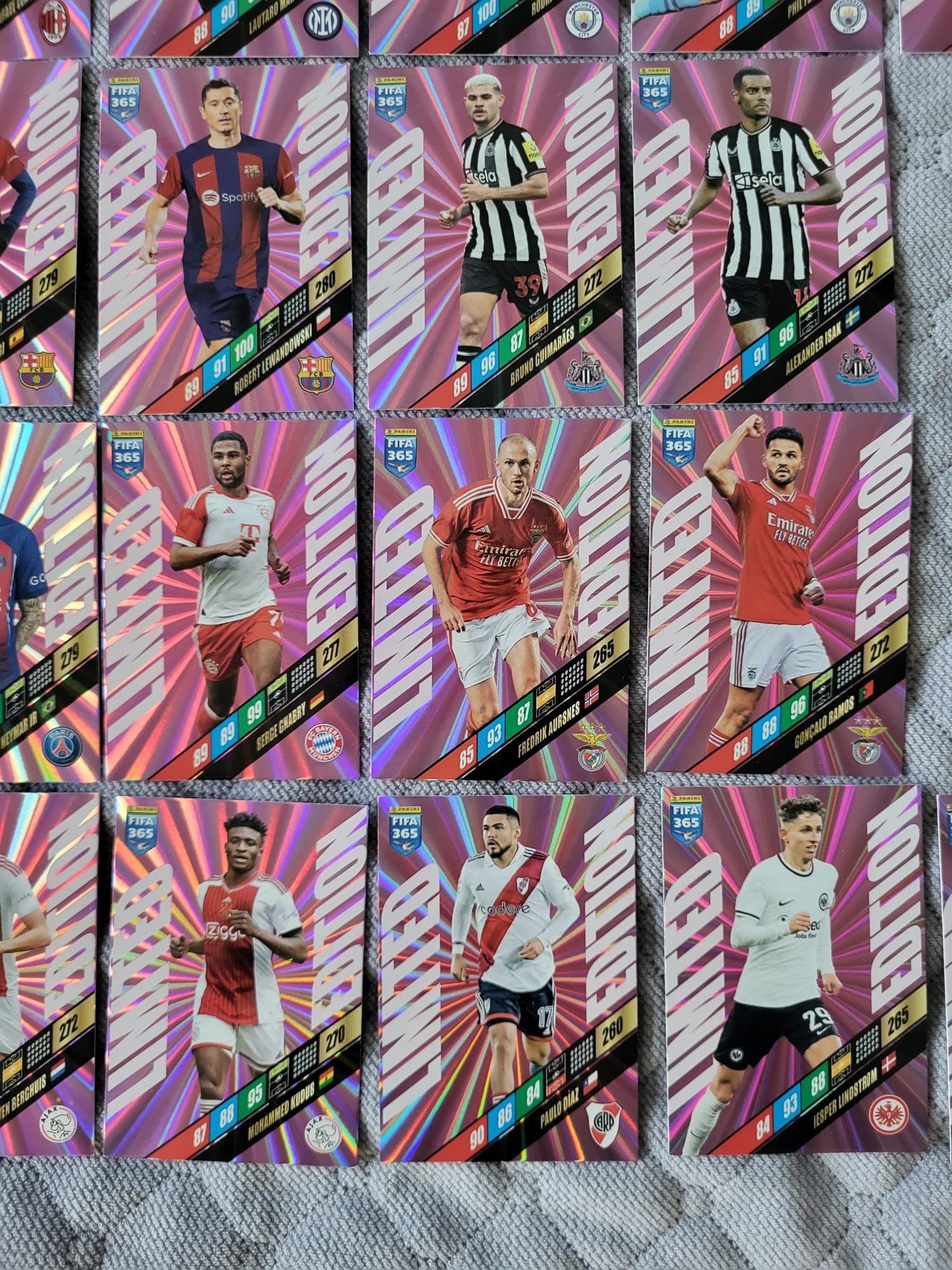 Limited Edition duże xxl nowe karty limitowane panini FIFA 365 Adrenal