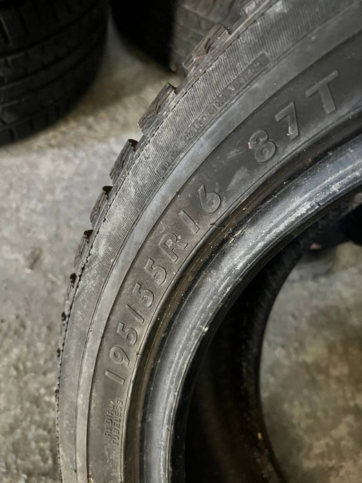 Автошини зимові DUNLOP 195/55/16 (4шт) Резина,Колеса,Гума,Скати,Шини