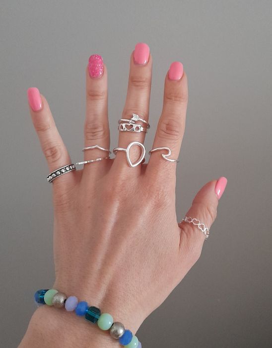 Zestaw pierścionków styl boho