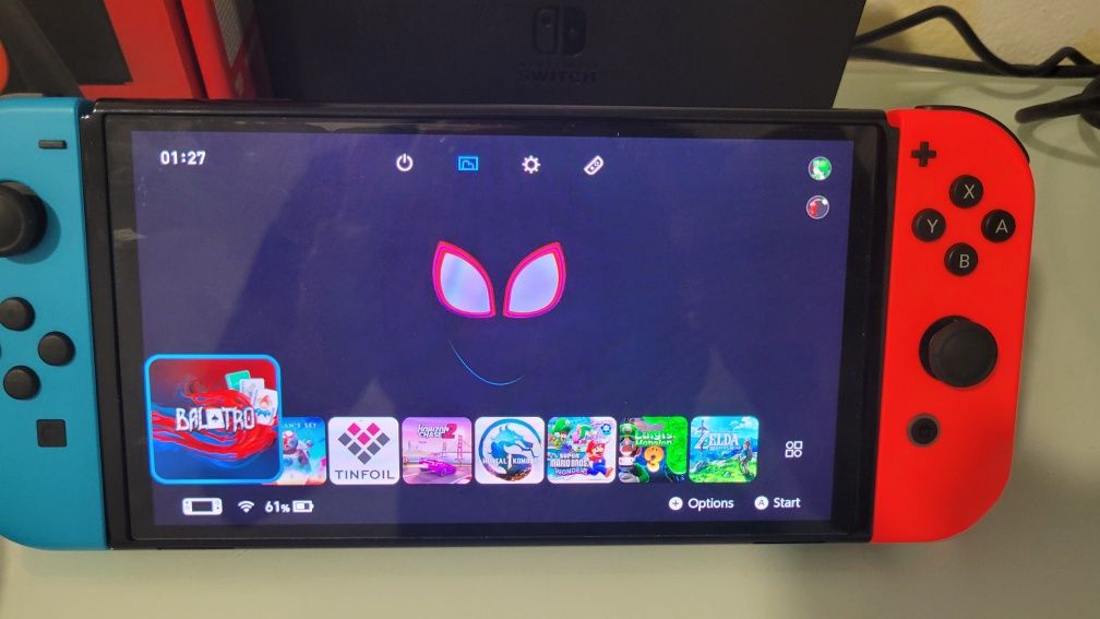 Nintendo Switch OLED desbloqueado e com sistema Android