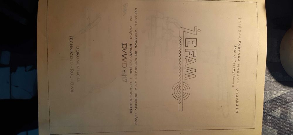 stara dtr rębarka tarczowa DVWD-117 dla kolekcjonerów prl