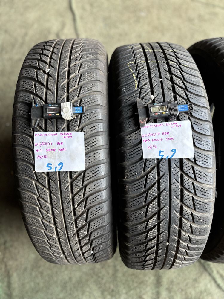 4x 215/65R17 99H BRIDGESTONE BLIZZAK LM001 opona zimowa 3PMSF M+S SEAL