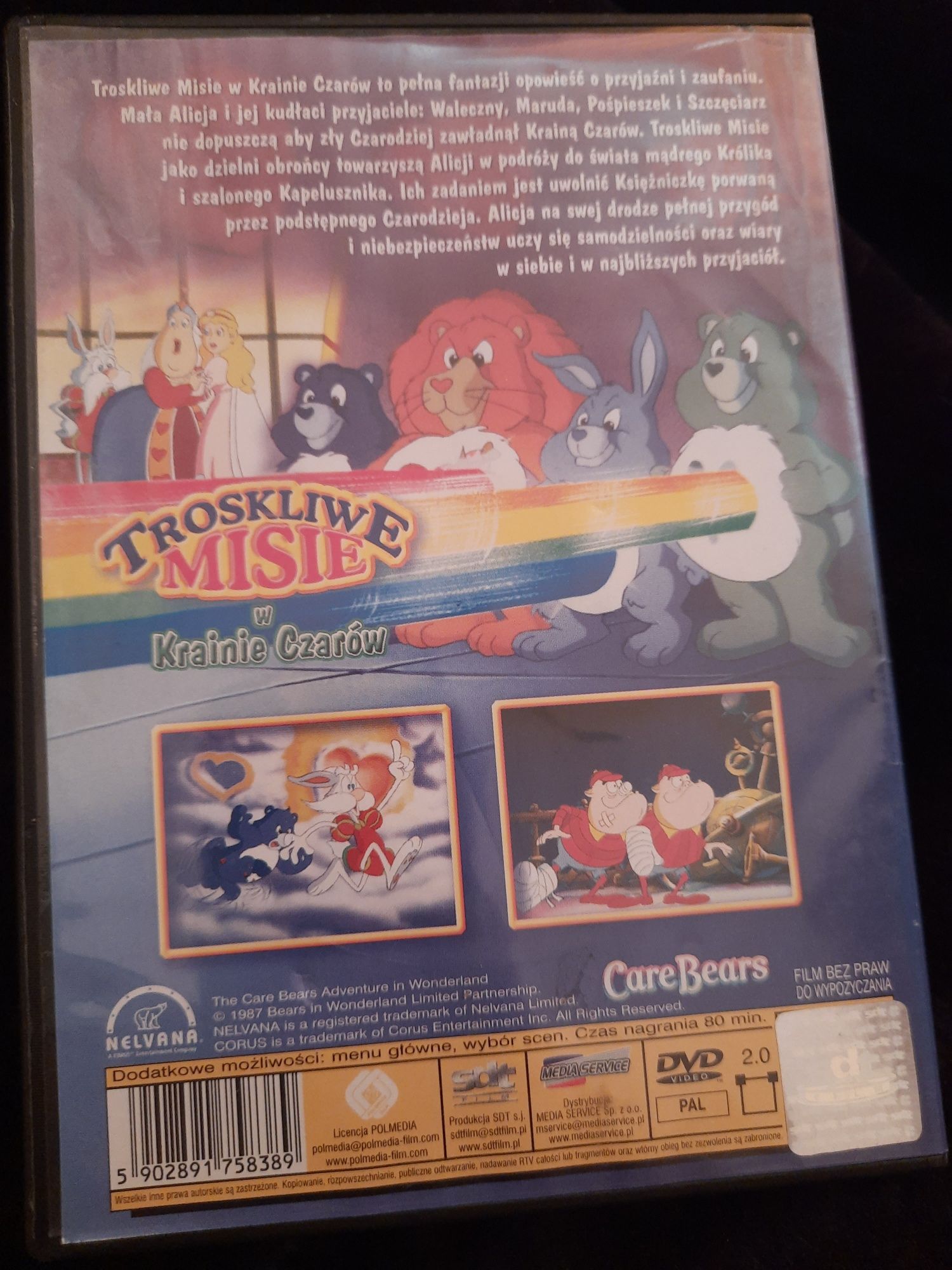 Bajka dla dzieci na dvd Troskliwe Misie