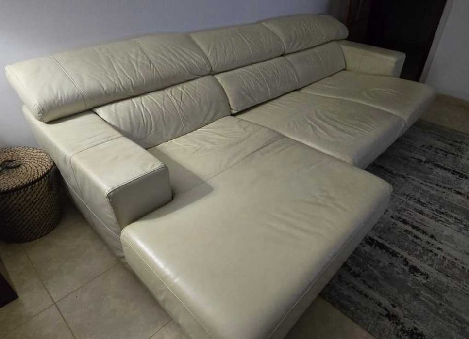 Sofá cama pele sintética