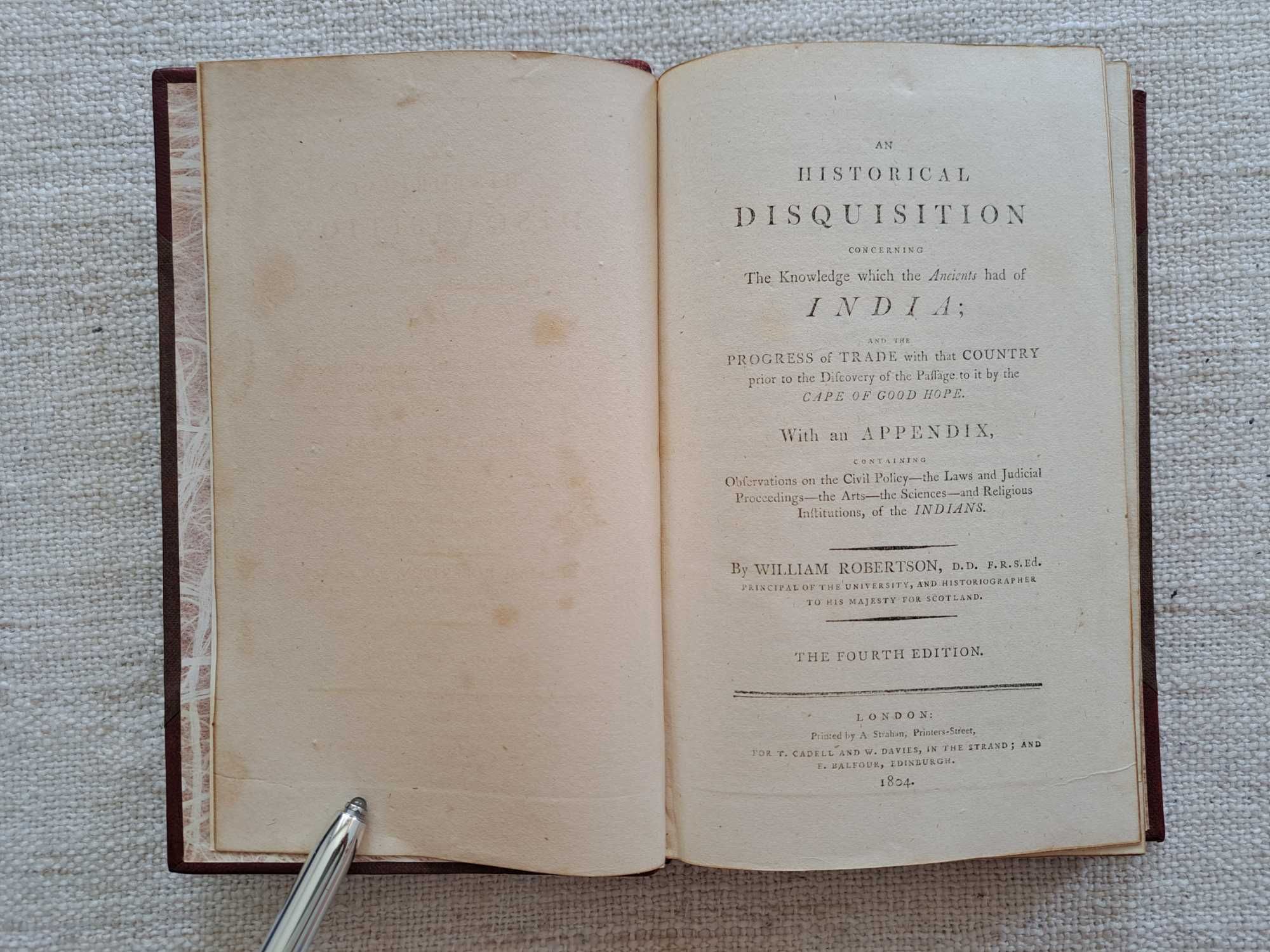 1804 rok. Historia Indii. Rozkładane Mapy