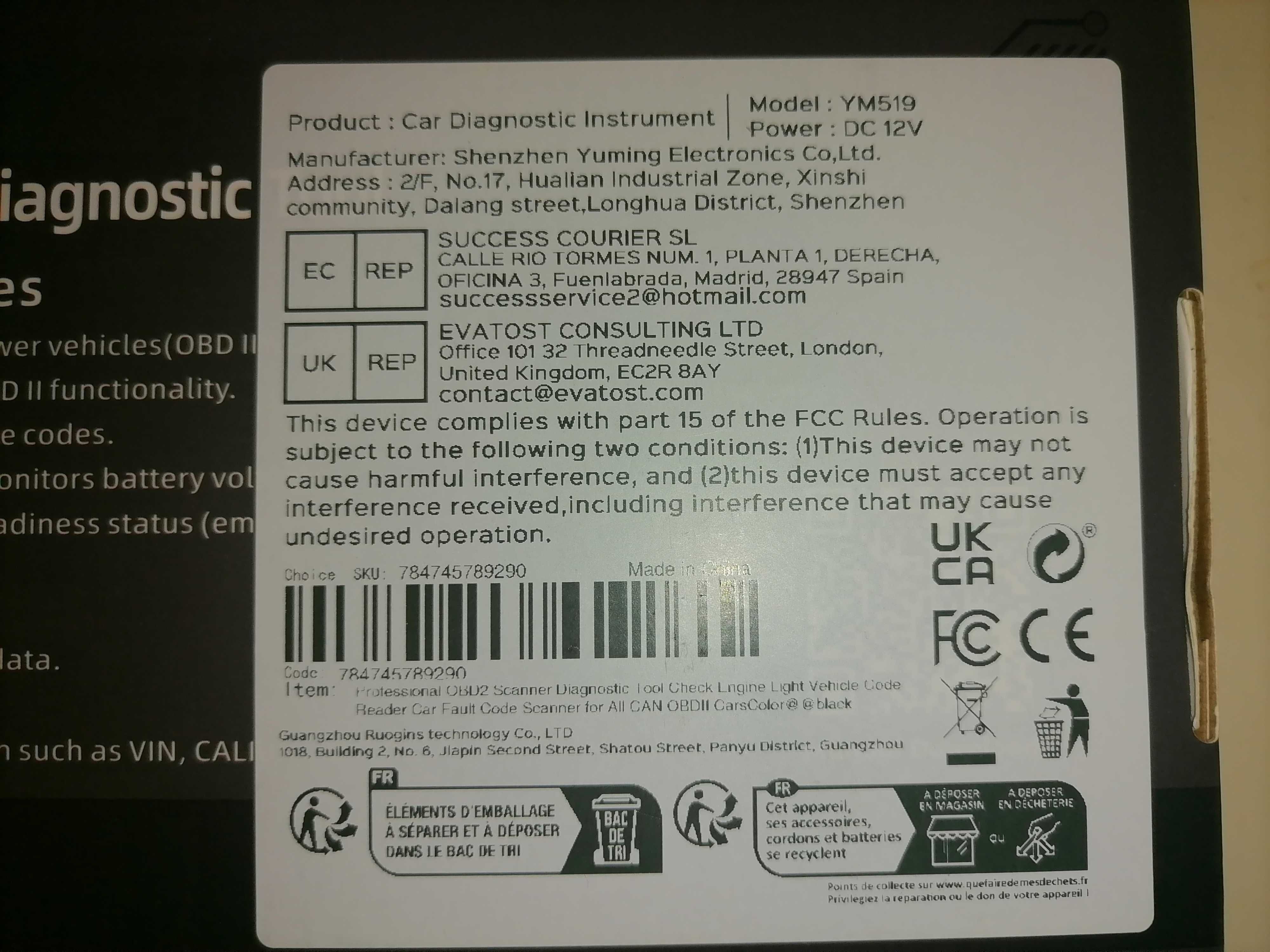 OBD EOBD diagnóstico