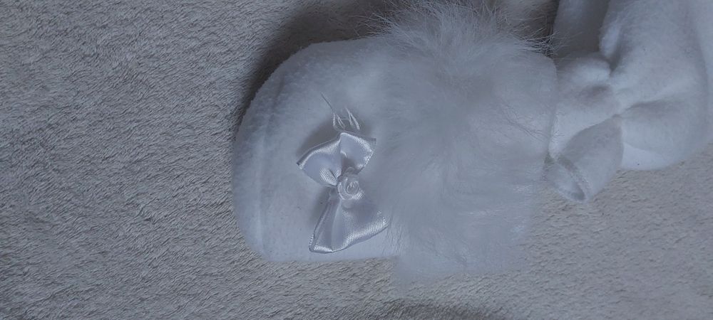 Piękny zestaw do chrztu dla dziewczynki małej księżniczki sukienka 62